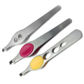 Stainless steel eyebrow tweezers eyebrow clip three holes and heavily eyebrow clip